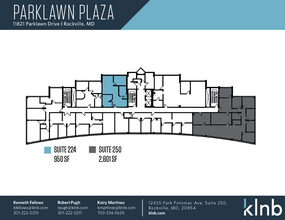 11821 Parklawn Dr, Rockville, MD à louer Plan d’étage– Image 1 sur 1