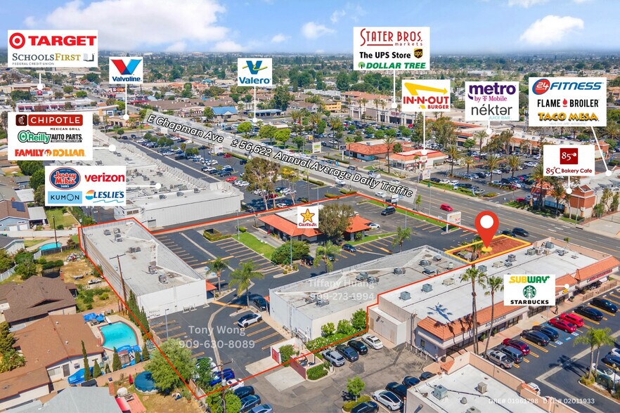 3512-3538 E Chapman Ave, Orange, CA à louer - Photo de l’immeuble – Image 3 sur 8