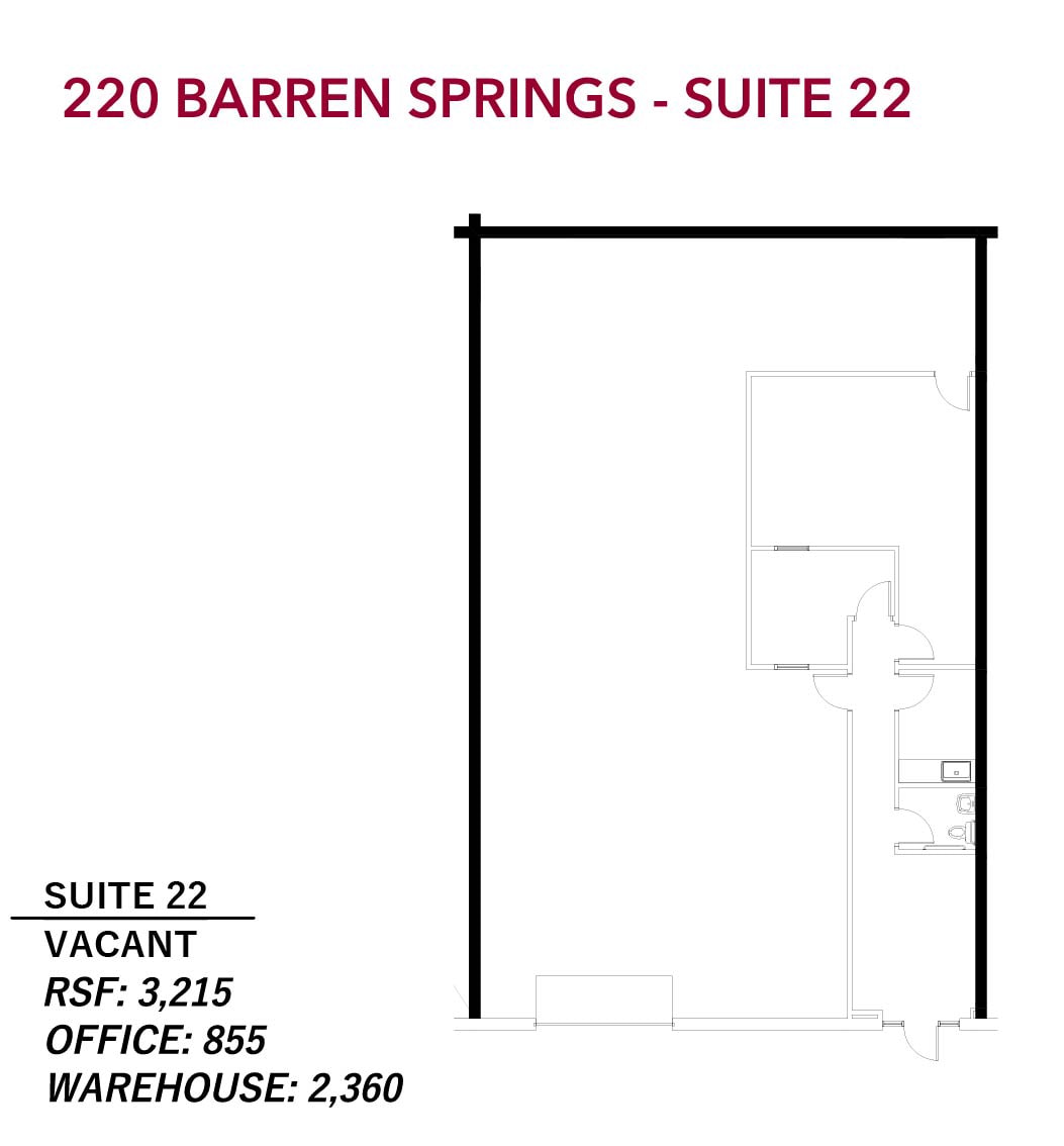 221 Barren Springs Dr, Houston, TX à louer Plan d’étage– Image 1 sur 1