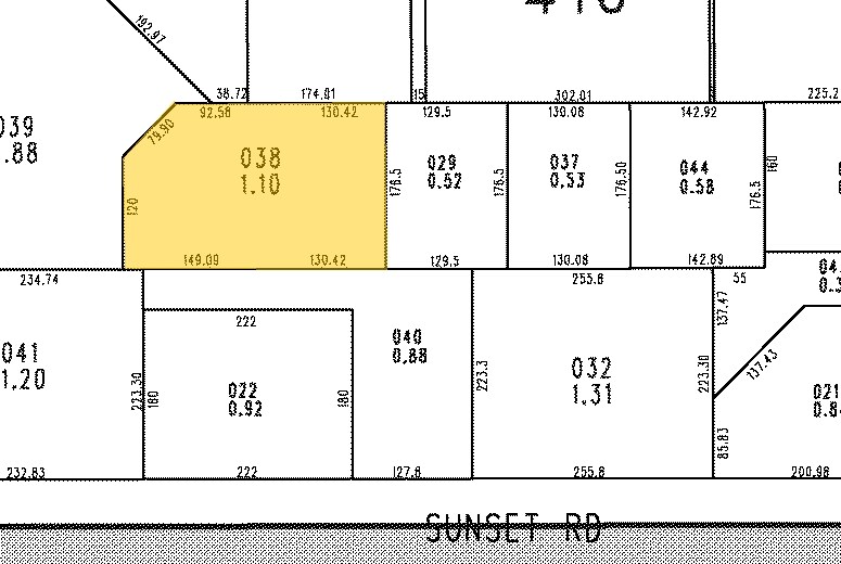 2560 E Sunset Rd, Las Vegas, NV à louer - Plan cadastral – Image 3 sur 8