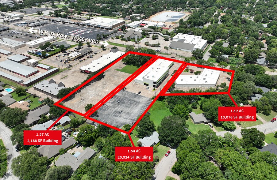 2200 W Park Row Dr, Pantego, TX à vendre - Aérien – Image 3 sur 3