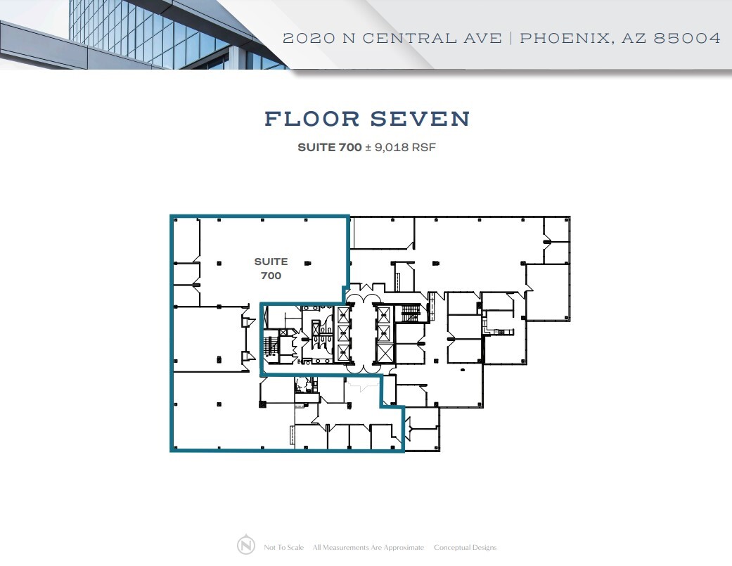 2020 N Central Ave, Phoenix, AZ à louer Plan d’étage– Image 1 sur 1