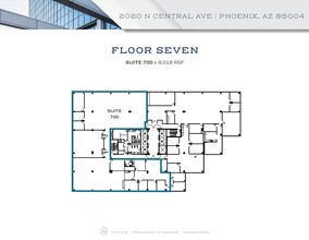 2020 N Central Ave, Phoenix, AZ à louer Plan d’étage– Image 1 sur 1