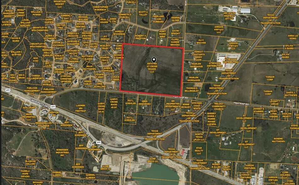 NewHope and Fishtrap road rd, Cross Roads, TX à vendre - Photo principale – Image 1 sur 1