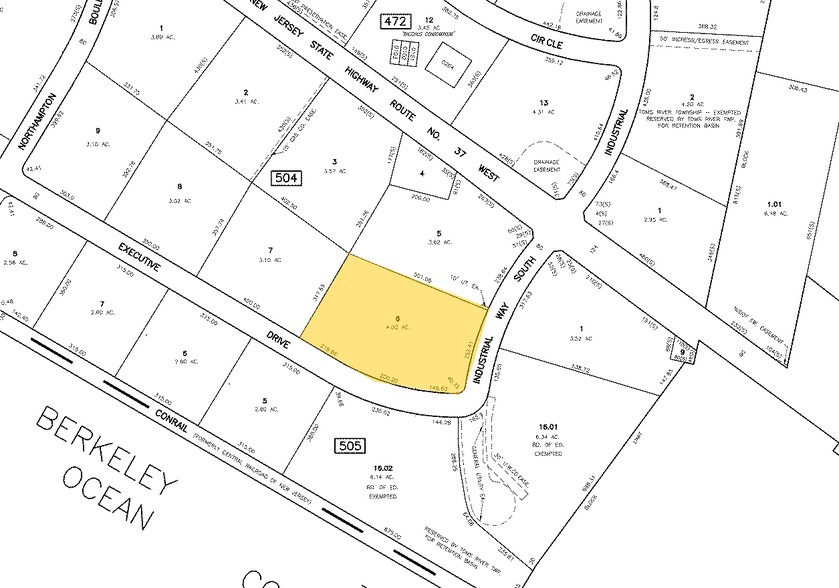 2200 Industrial Way S, Toms River, NJ à louer - Plan cadastral – Image 3 sur 5