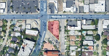 5782-5788 1/2 Melrose Ave, Los Angeles, CA - Vue aérienne vue de carte - Image1