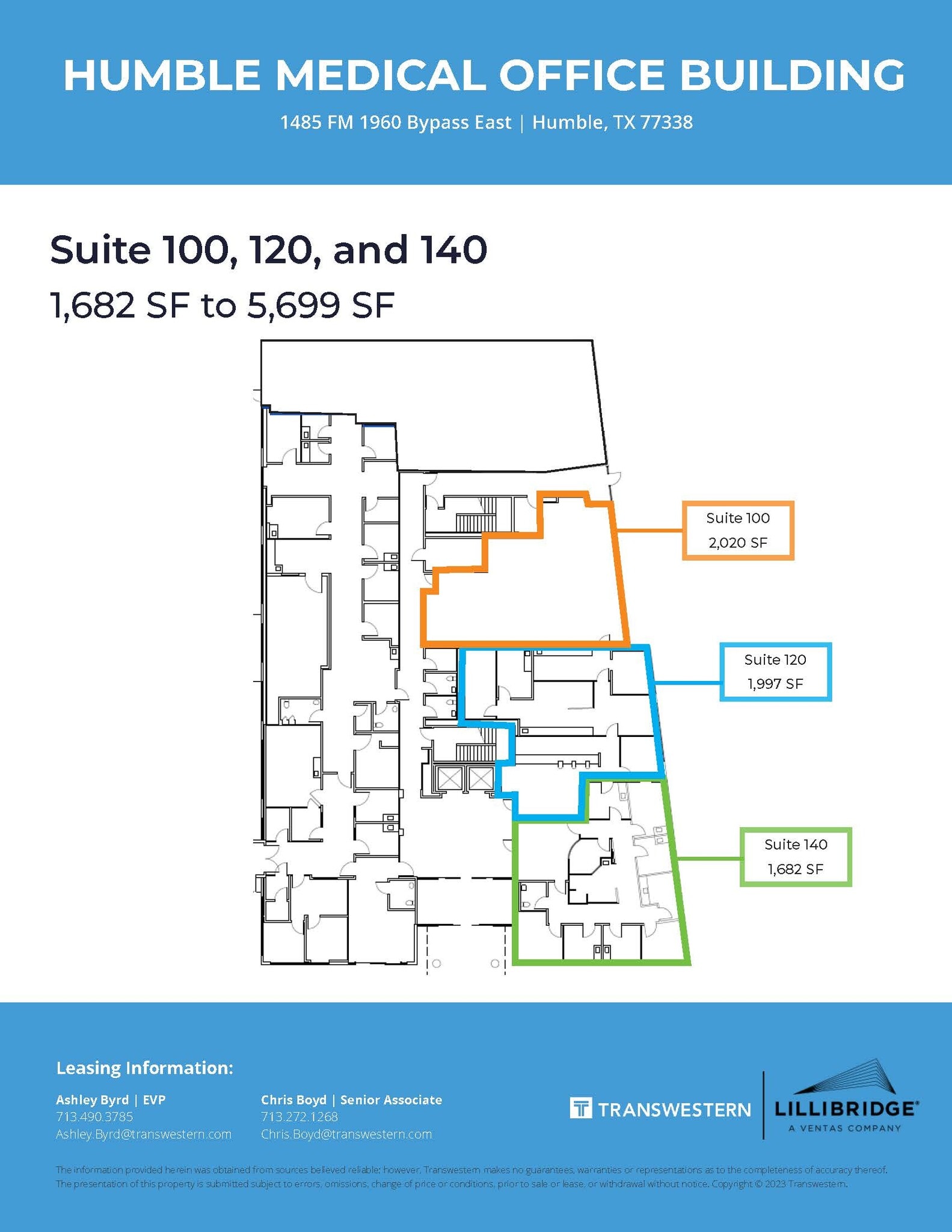 1485 FM 1960 Byp E, Humble, TX à louer Plan d’étage– Image 1 sur 1