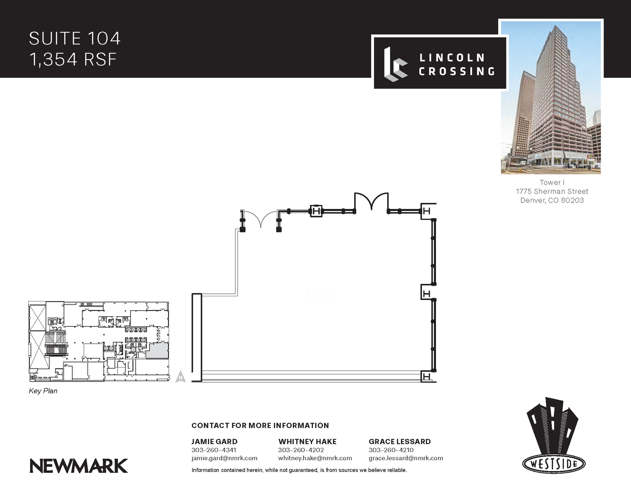 1775 Sherman St, Denver, CO à louer Plan d’étage– Image 1 sur 1