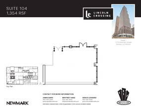 1775 Sherman St, Denver, CO à louer Plan d’étage– Image 1 sur 1