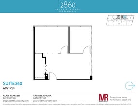 2860 S River Rd, Des Plaines, IL à louer Plan d’étage– Image 1 sur 1