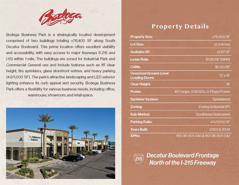 6001 S Decatur Blvd, Las Vegas, NV à louer - Autre – Image 3 sur 6