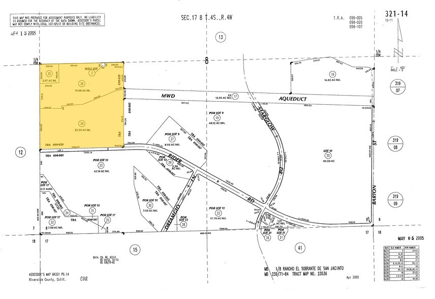 19203 Cajalco Rd, Perris, CA à vendre - Plan cadastral – Image 3 sur 15