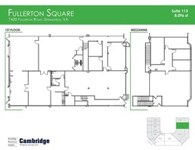 7420 Fullerton Rd, Springfield, VA à louer Plan d’étage– Image 1 sur 1