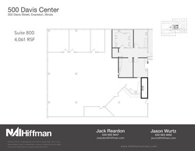 500 Davis St, Evanston, IL à louer Plan d’étage– Image 1 sur 1