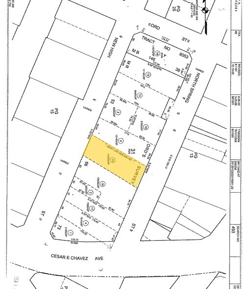 649 N Spring St, Los Angeles, CA à vendre - Plan cadastral – Image 3 sur 3