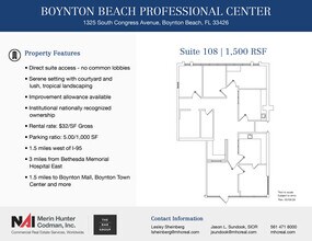 1325 S Congress Ave, Boynton Beach, FL à louer Plan d’étage– Image 1 sur 9