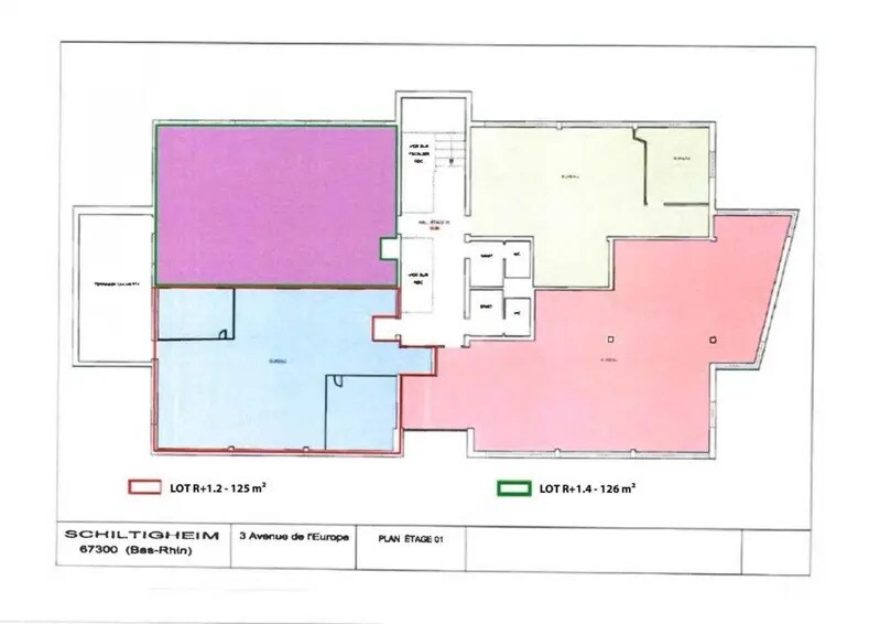 Bureau dans Schiltigheim à louer - Plan d’étage – Image 3 sur 4