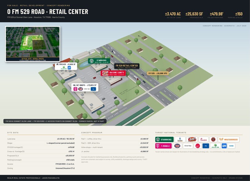 FM 529 Rd & Sonnet Glen Lane, Houston, TX 77095, Houston, TX à vendre - Photo de l’immeuble – Image 3 sur 19