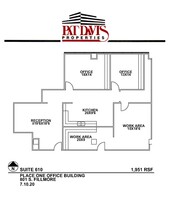 801 S Fillmore St, Amarillo, TX à louer Plan d’étage– Image 1 sur 1