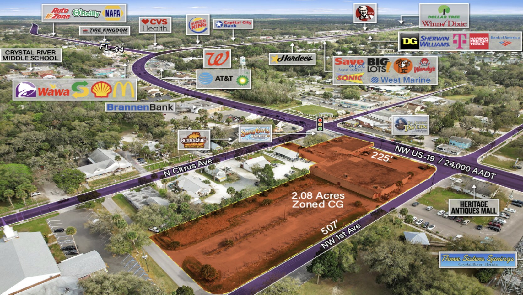 37 NW US Highway 19, Crystal River, FL à louer Photo de l’immeuble– Image 1 sur 10