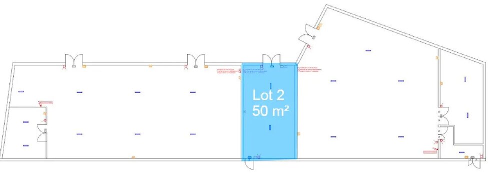 Local commercial dans Le Vigen à louer - Plan d’étage – Image 2 sur 2