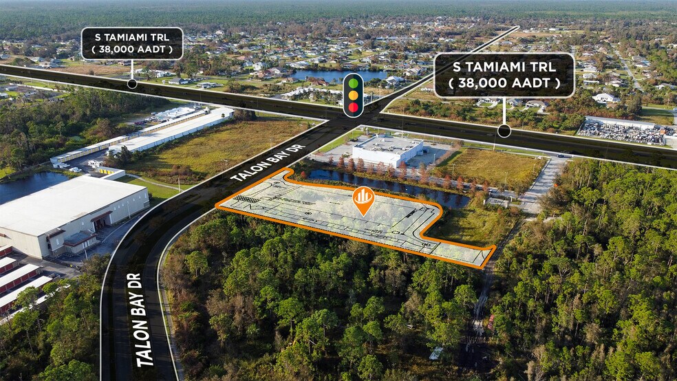 6040 Talon Bay Dr, North Port, FL à vendre - Aérien – Image 3 sur 7