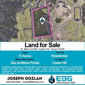 Plus de détails pour 000 W Belt Line Rd, Cedar Hill, TX - Terrain à vendre