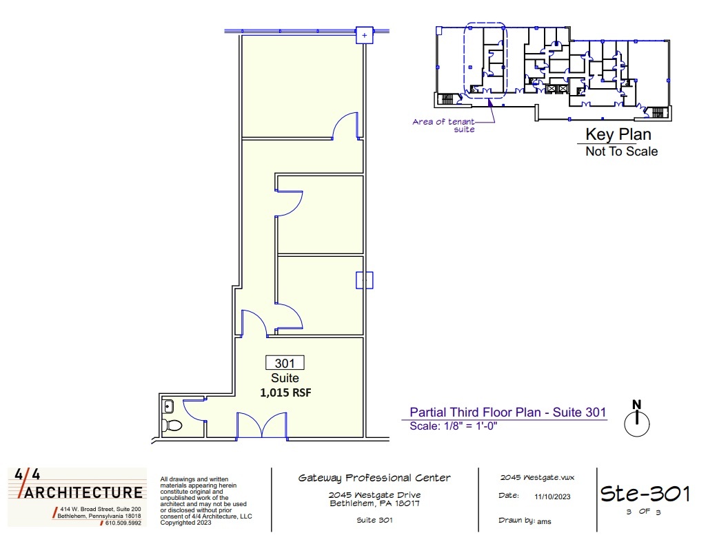 2045 Westgate Dr, Bethlehem, PA à louer Plan d’étage– Image 1 sur 1