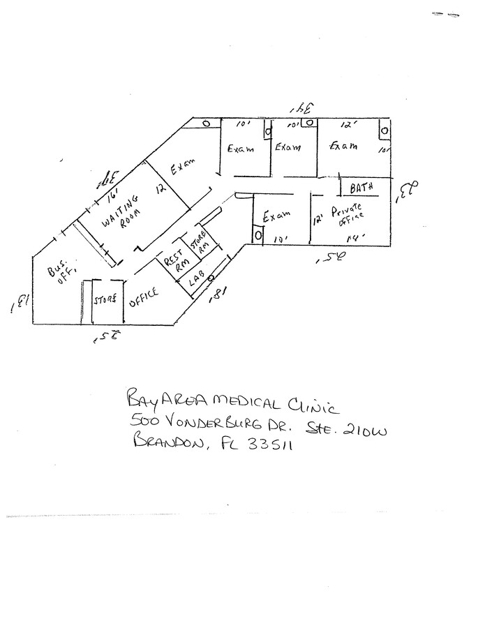 500 Vonderburg Dr, Brandon, FL 33511 - Lot 210W -  - Plan d’étage - Image 1 of 1