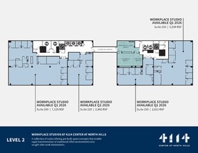 4000 Center At North Hills St, Raleigh, NC à louer Plan d’étage– Image 2 sur 2