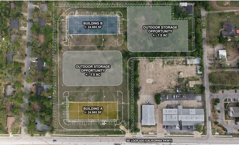 3917 E California Pky, Forest Hill, TX à louer - Plan de site – Image 2 sur 4