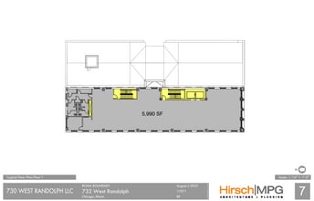 732 W Randolph St, Chicago, IL à louer Plan d’étage– Image 1 sur 8
