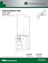 1100 Northmeadow Pky, Roswell, GA à louer Plan d’étage– Image 2 sur 2