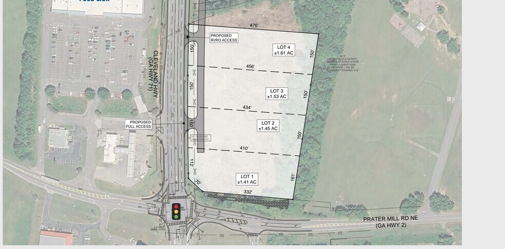 Cleveland Hwy & Hwy 2, Dalton, GA à vendre - Plan de site – Image 2 sur 3
