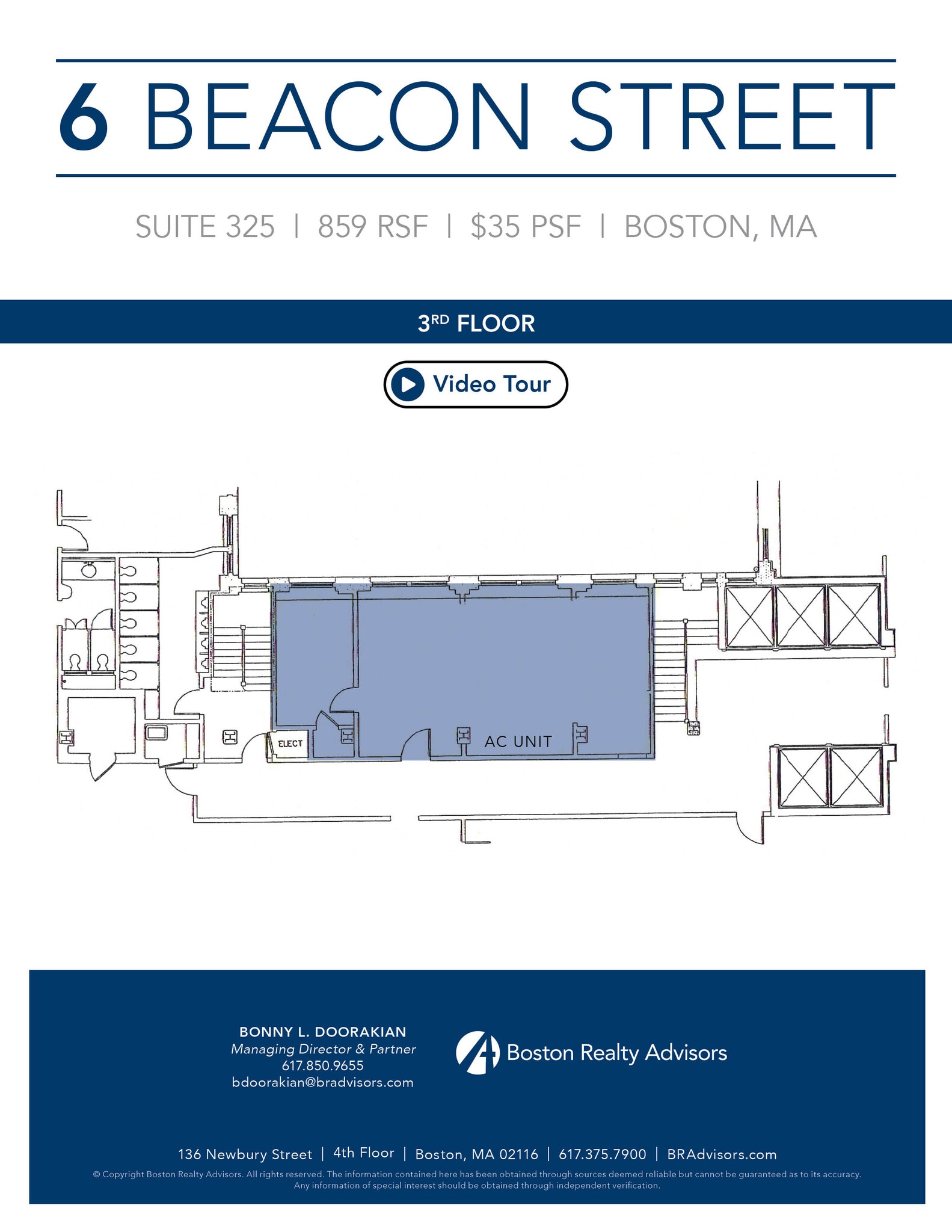 6 Beacon St, Boston, MA à louer Plan d’étage– Image 1 sur 1