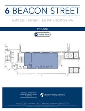 6 Beacon St, Boston, MA à louer Plan d’étage– Image 1 sur 1
