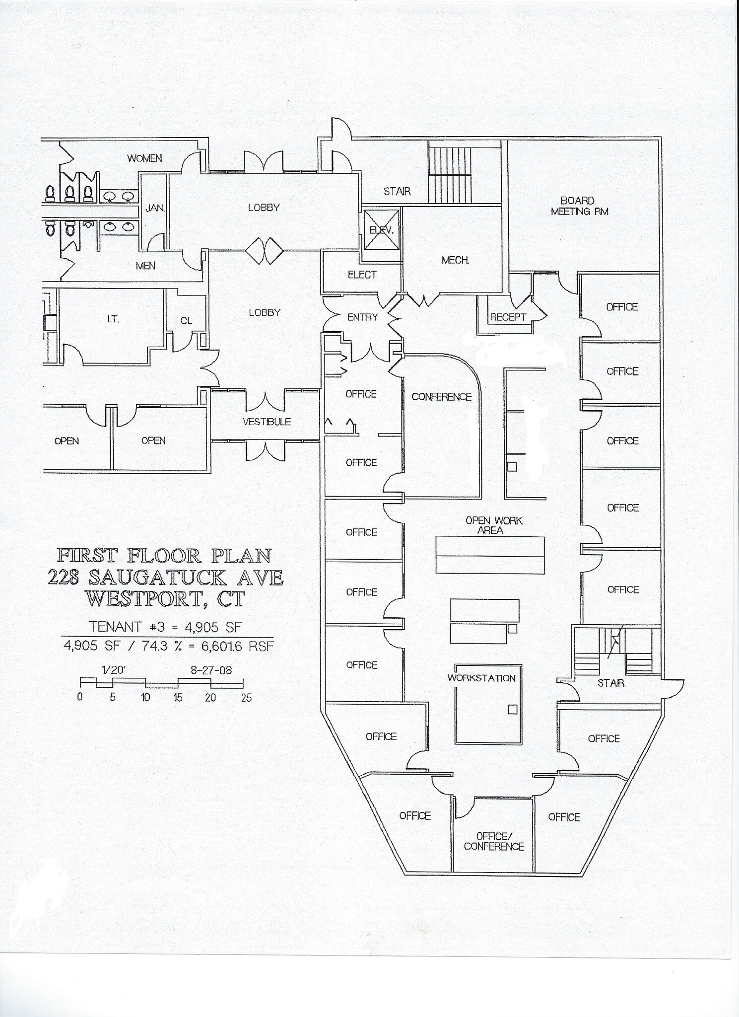 228 Saugatuck Ave, Westport, CT à louer Plan d’étage– Image 1 sur 3