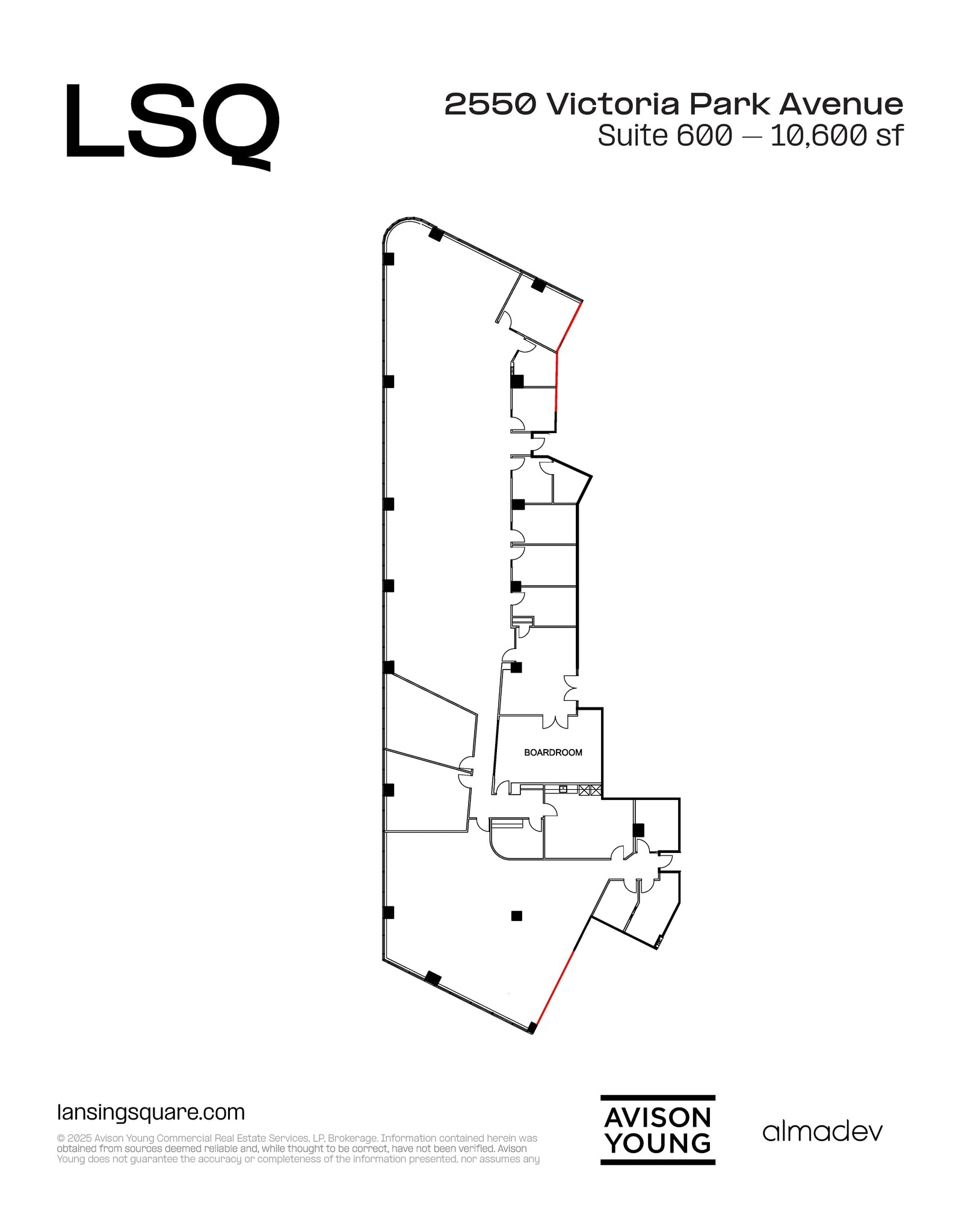 2550 Victoria Park Ave, Toronto, ON à louer Plan d’étage– Image 1 sur 1