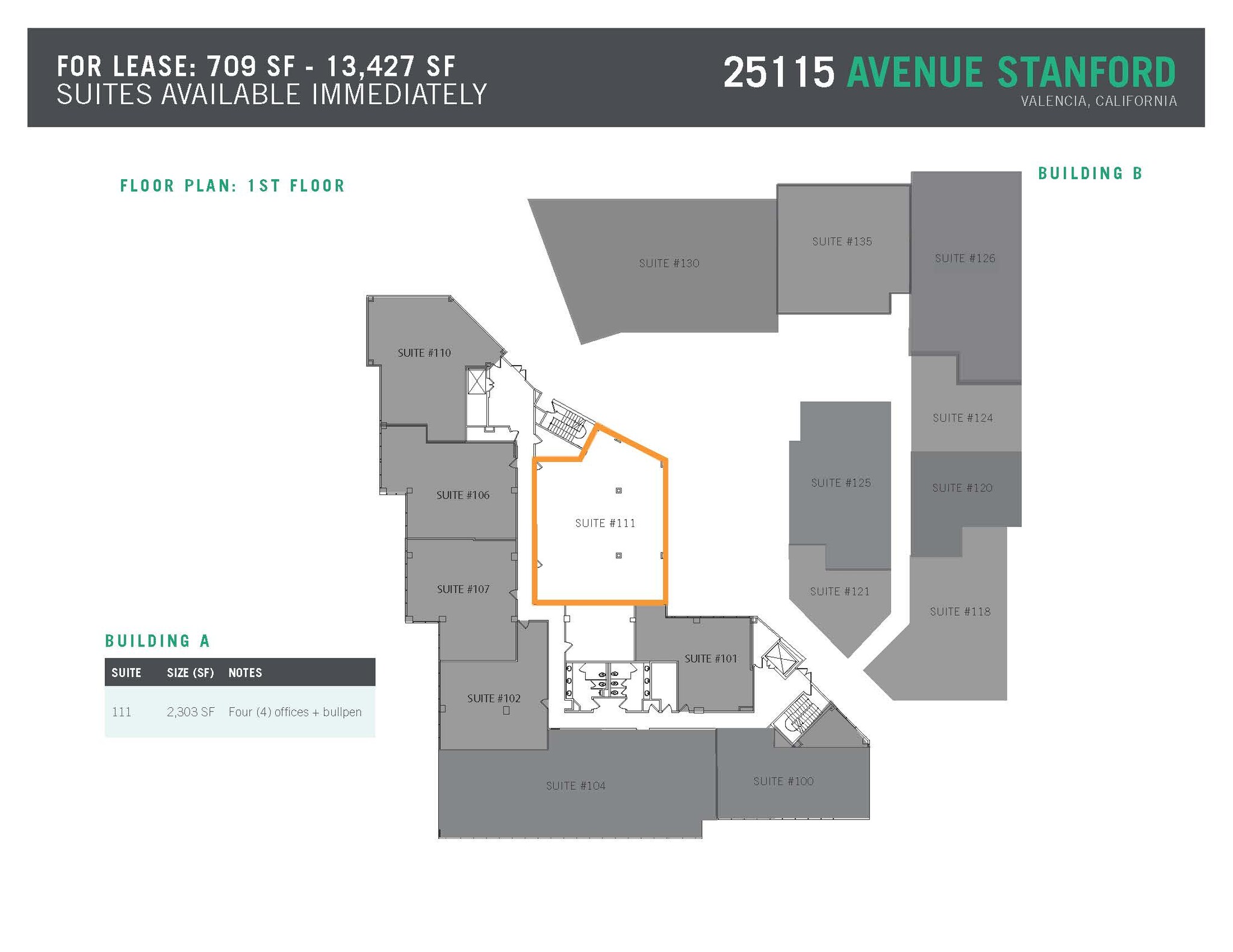 25115 Avenue Stanford, Valencia, CA à louer Plan d’étage– Image 1 sur 2