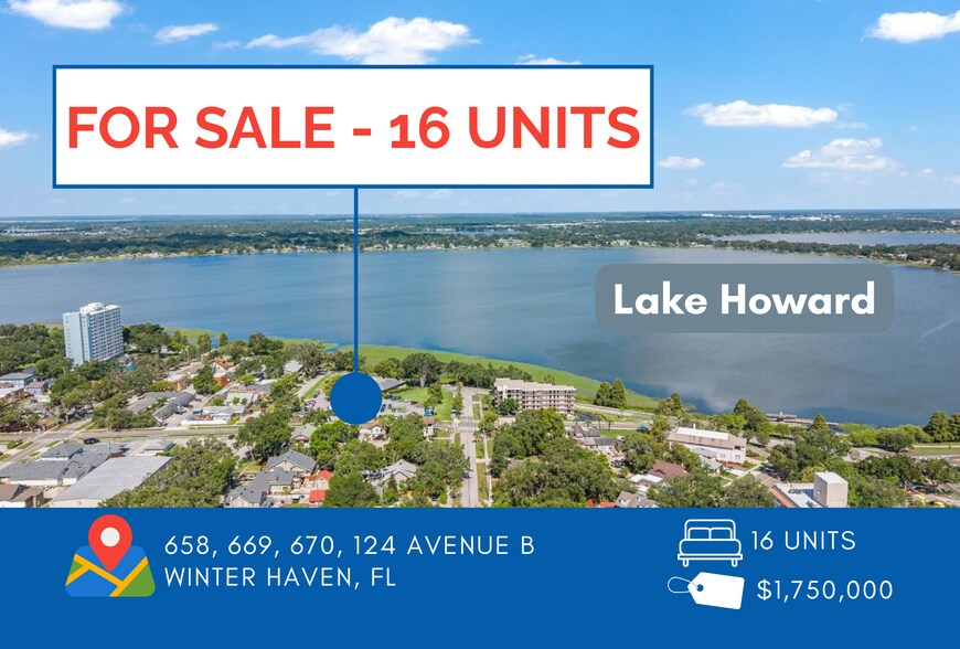 16 Units with Lake Views - $109k/unit portefeuille de 3 biens à vendre sur LoopNet.fr - Photo de l’immeuble – Image 1 sur 16