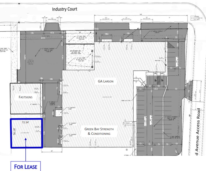 2640 S Ashland Ave, Green Bay, WI à louer - Plan de site – Image 3 sur 3