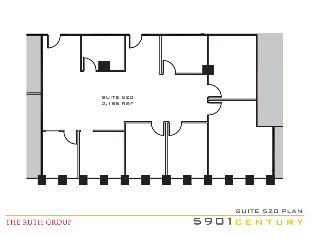 5901 W Century Blvd, Los Angeles, CA à louer Plan d’étage– Image 1 sur 1