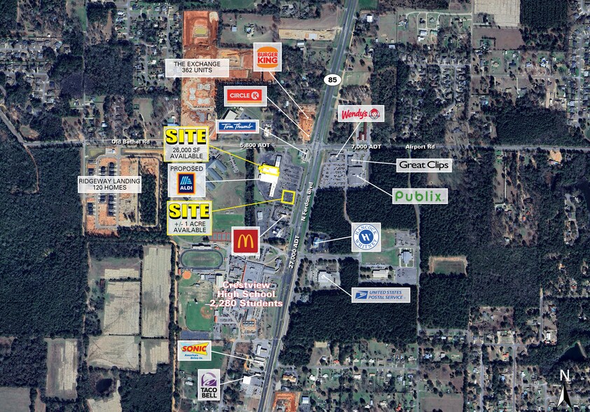 1390 N Ferdon Blvd, Crestview, FL à louer - Photo de l’immeuble – Image 2 sur 3