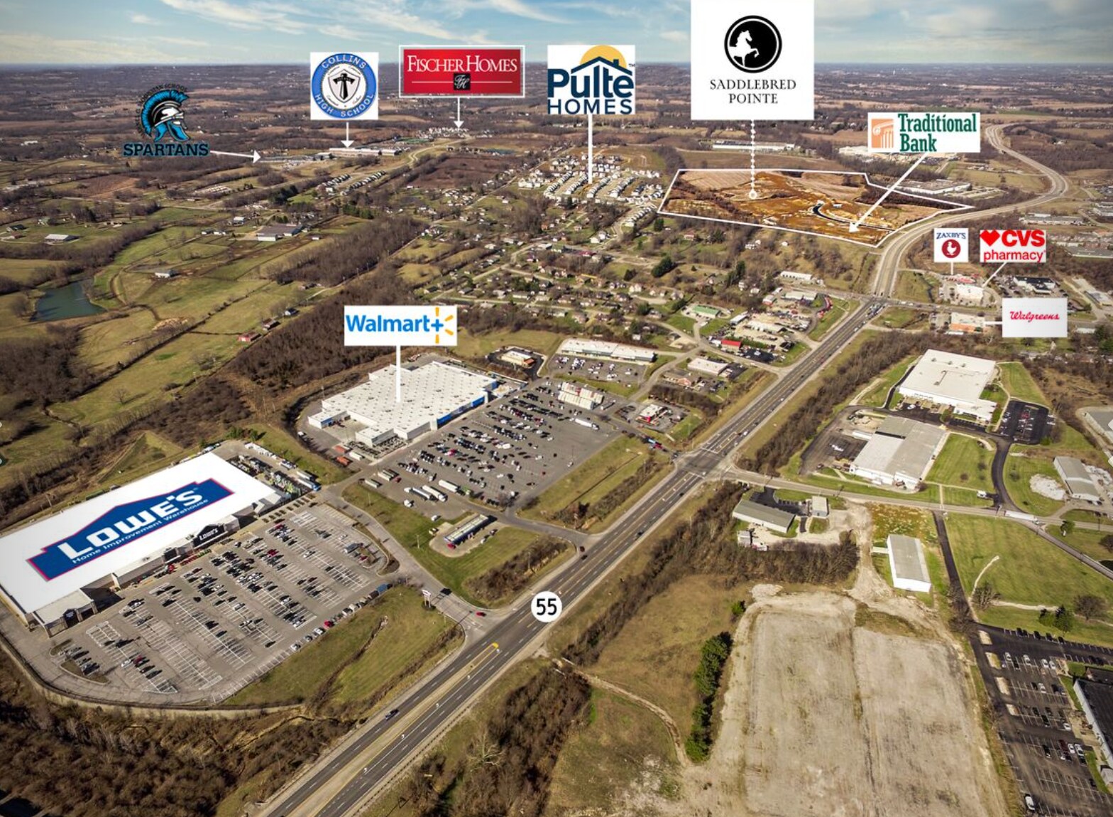 4280 Freedom's Way, Shelbyville, KY à vendre Aérien– Image 1 sur 7