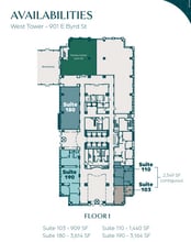951 E Byrd St, Richmond, VA à louer Plan d’étage– Image 1 sur 1