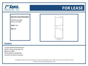 2200 Veterans Memorial Blvd, Kenner, LA à louer Plan d’étage– Image 1 sur 1