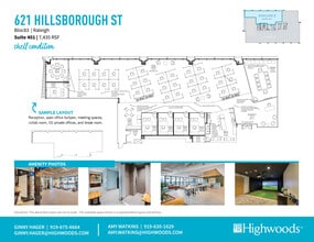 621 Hillsborough St, Raleigh, NC à louer Plan d’étage– Image 1 sur 1