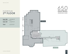 650 Castro St, Mountain View, CA à louer Plan d’étage– Image 1 sur 1