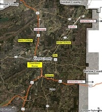 Wayside Road, Rome, GA - Vue aérienne  vue de carte - Image1