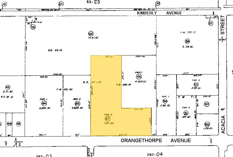1521 E Orangethorpe Ave, Fullerton, CA à louer - Plan cadastral – Image 2 sur 5